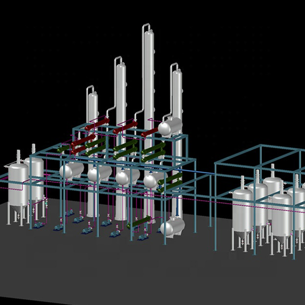 crude oil distillation plant